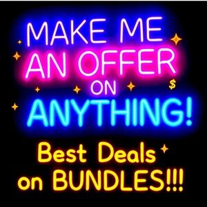 Colorful Neon Sign with Bold Text